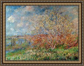 Promise of Spring Framed Paintings - Spring 1880 by Claude Monet