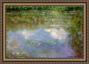Water Lilies 1914 Framed Paintings - Water Lilies 1903 by Claude Monet