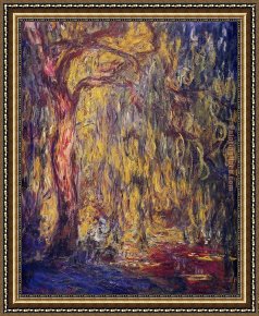 Weeping Willow Framed Paintings - Weeping Willow 1 by Claude Monet