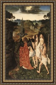 Paradise Framed Paintings - Paradise by Dirck Bouts