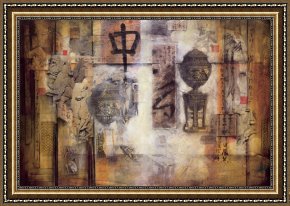 East Bergholt Rectory Framed Paintings - East Meets West II by Don Li-Leger