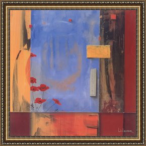 Dance Framed Paintings - Poppy Dance by Don Li-Leger