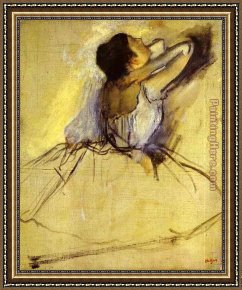 Edgar Degas Framed Paintings - Dancer by Edgar Degas