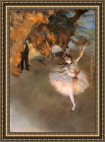 L Etoile Framed Paintings - L Etoile by Edgar Degas