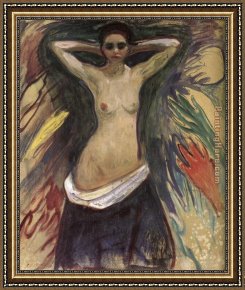 Edvard Framed Paintings - The Hands by Edvard Munch