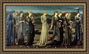 Psyche Framed Paintings - The Wedding of Psyche by Edward Burne-Jones