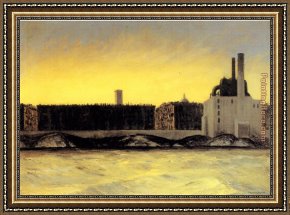 East Bergholt Rectory Framed Paintings - East River by Edward Hopper