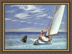 Ground Swell Framed Paintings - Ground Swell by Edward Hopper