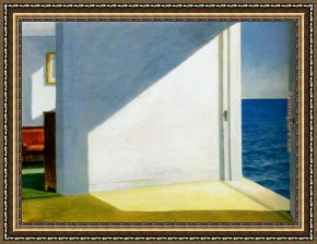 Puffins Over Sea Framed Paintings - Rooms by the sea by Edward Hopper