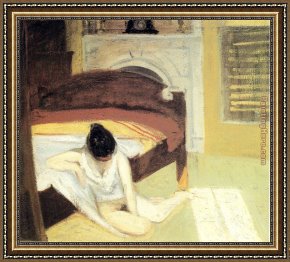 Interior Model Reading Framed Paintings - Summer Interior by Edward Hopper