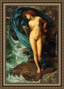 Andromeda Framed Paintings - Andromeda by Edward John Poynter