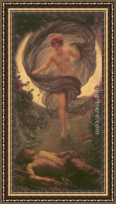 The Vision Beyond Framed Paintings - The vision of Endymion by Edward John Poynter