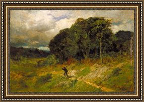 Peace in The Midst of The Storm Framed Paintings - Approaching Storm by Edward Mitchell Bannister