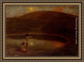 Echo And Narcissus Framed Paintings - Echo by Edward Stott