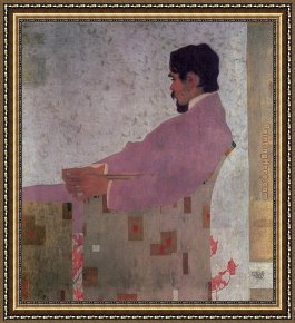 The Painter's Honeymoon Framed Paintings - Portrait of the Painter Anton Peschka by Egon Schiele