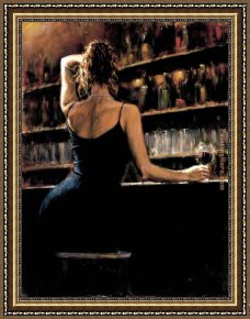 Fabian Framed Paintings - Lettizia by Fabian Perez