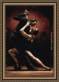 In Love Framed Paintings - LOVE OF TANGO by Fabian Perez
