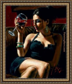 Fabian Framed Paintings - Tess IV by Fabian Perez