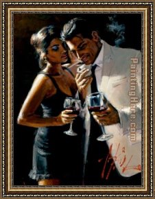 Courtship The Proposal Framed Paintings - The Proposal iv by Fabian Perez