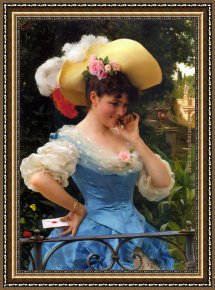 In Love Framed Paintings - The Love Letter by Federico Andreotti