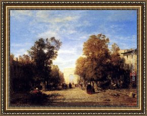 Joan of Arc Framed Paintings - Arc De Triomphe, Paris by Felix Ziem