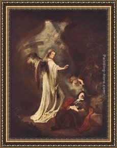Jacob's Dream Framed Paintings - Jacob's Dream by Ferdinand Bol