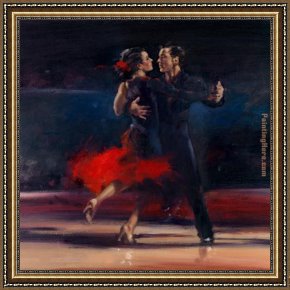Dance Framed Paintings - dance series by Flamenco Dancer