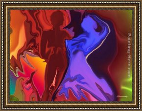 Crimson Dancer Framed Paintings - Fiesta vintage Flamenco dancer by Flamenco Dancer