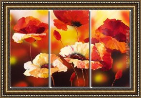 Golding Constable's Flower Garden Framed Paintings - 21471 by flower