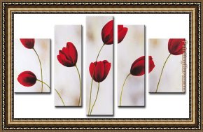 In The Flower Garden Framed Paintings - 21965 by flower