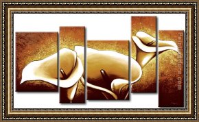 Golding Constable's Flower Garden Framed Paintings - 22194 by flower