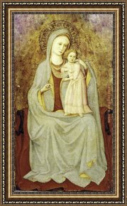 Madonna with The Rosary Framed Paintings - Madonna con Bambino by Fra Angelico