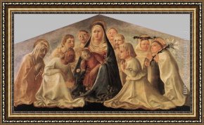 Filippino Lippi Framed Paintings - Madonna of Humility (Trivulzio Madonna) by Fra Filippo Lippi