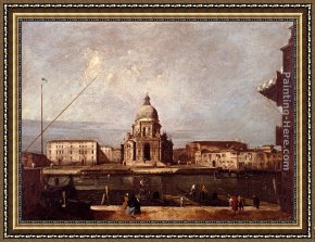A View of Santa Maria Della Salute, Venice Framed Paintings - Santa Maria Della Salute by Francesco Albotto