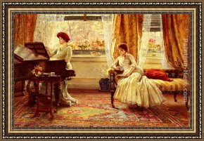 The Passion of Music Framed Paintings - New Music by Francis Sidney Muschamp