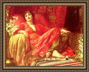 The Passion of Music Framed Paintings - Passion by Frank Dicksee