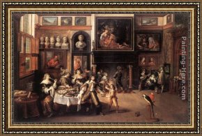 Picture of The Last Supper II Framed Paintings - Supper at the House of Burgomaster Rockox by Frans the younger Francken