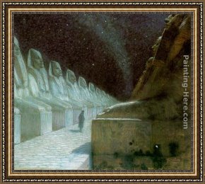 Frantisek Kupka Framed Paintings - The Way of Silence by Frantisek Kupka