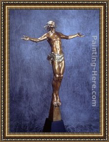 Hart Framed Paintings - Christ Rising by Frederick Hart