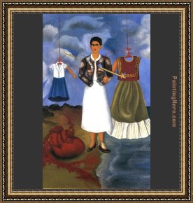 A Memory Emerges Framed Paintings - Memory by Frida Kahlo