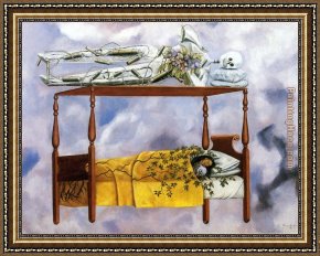 Jacob's Dream Framed Paintings - The Dream by Frida Kahlo