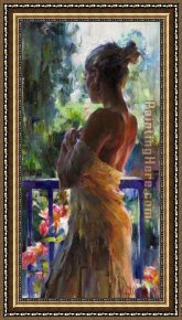 Moment,please Framed Paintings - HER MOMENT by Garmash
