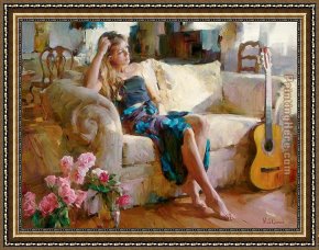 An Afternoon Ride Framed Paintings - Music in the Afternoon by Garmash
