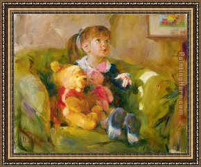 Telling Stories Framed Paintings - Telling Stories by Garmash