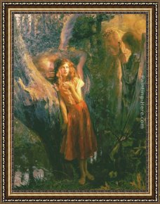 Joan of Arc Framed Paintings - Joan of Arc by Gaston Bussiere