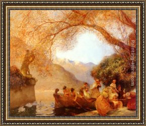 Delicate Framed Paintings - Le Joli Pied (The Delicate Step) by Gaston de Latouche
