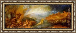 The Creation of Adam Framed Paintings - Creation by George Frederick Watts