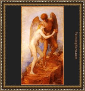 Life Framed Paintings - Love And Life by George Frederick Watts
