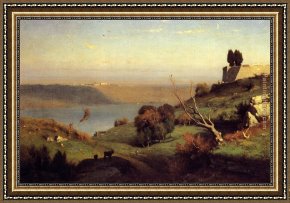 George Inness Framed Paintings - Castel Gandolfo by George Inness
