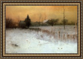 George Inness Framed Paintings - Home at Montclair by George Inness